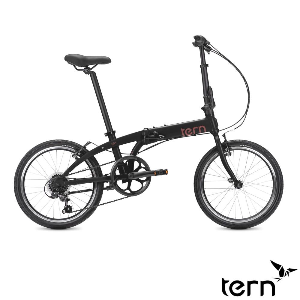 Tern Link A7 20吋7速鋁合金折疊自行車/小折-煤灰黑底粉標