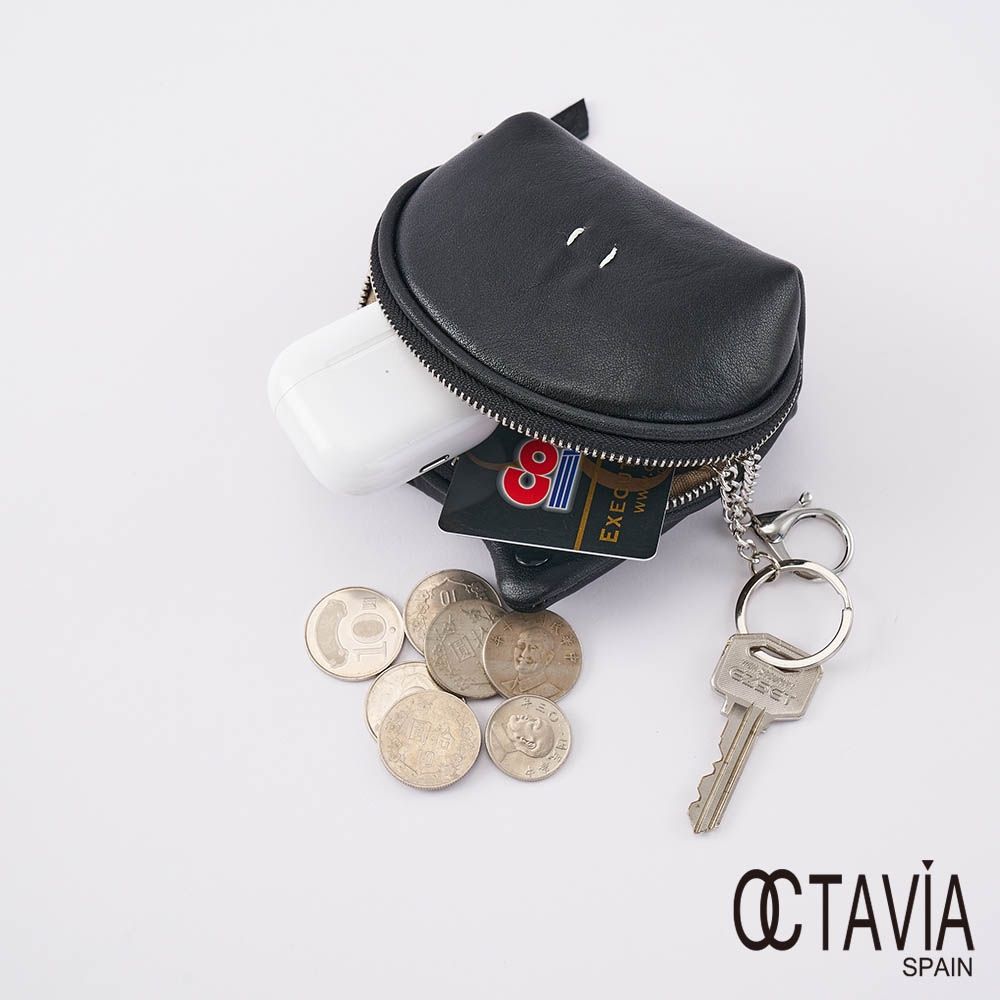 OCTAVIA 8 - 小錢呱呱青蛙大肚牛皮零錢包- 肚大黑| 零錢包| Yahoo購物中心