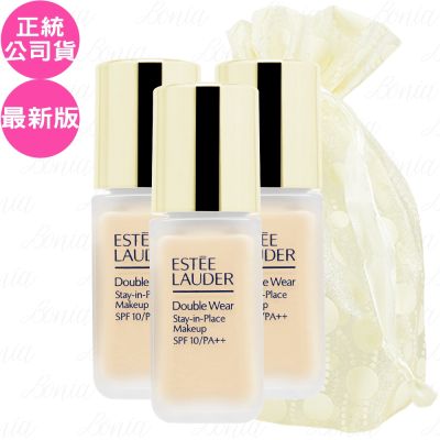 ESTEE LAUDER 雅詩蘭黛 粉持久極致完美持妝粉底SPF10/PA++(5ml)*3旅行袋組(公司貨)