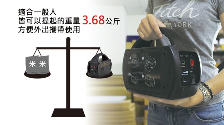 AUTOMAXX】 DC/AC專業級手提式行動電源UP-5HA [ 升級版-可提供5V/12V