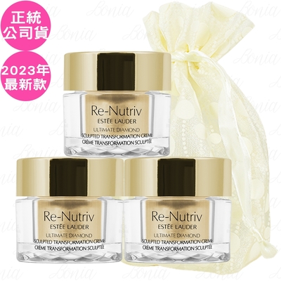 EsteeLauder雅詩蘭黛 ESTEE LAUDER 雅詩蘭黛 白金級黑鑽松露塑顏奇蹟霜(7ml)*3旅行袋組(公司貨)