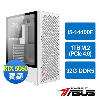 華碩B760平台[靈溪俠士]i5-14400F/32G/RTX 5060/1TB_M2