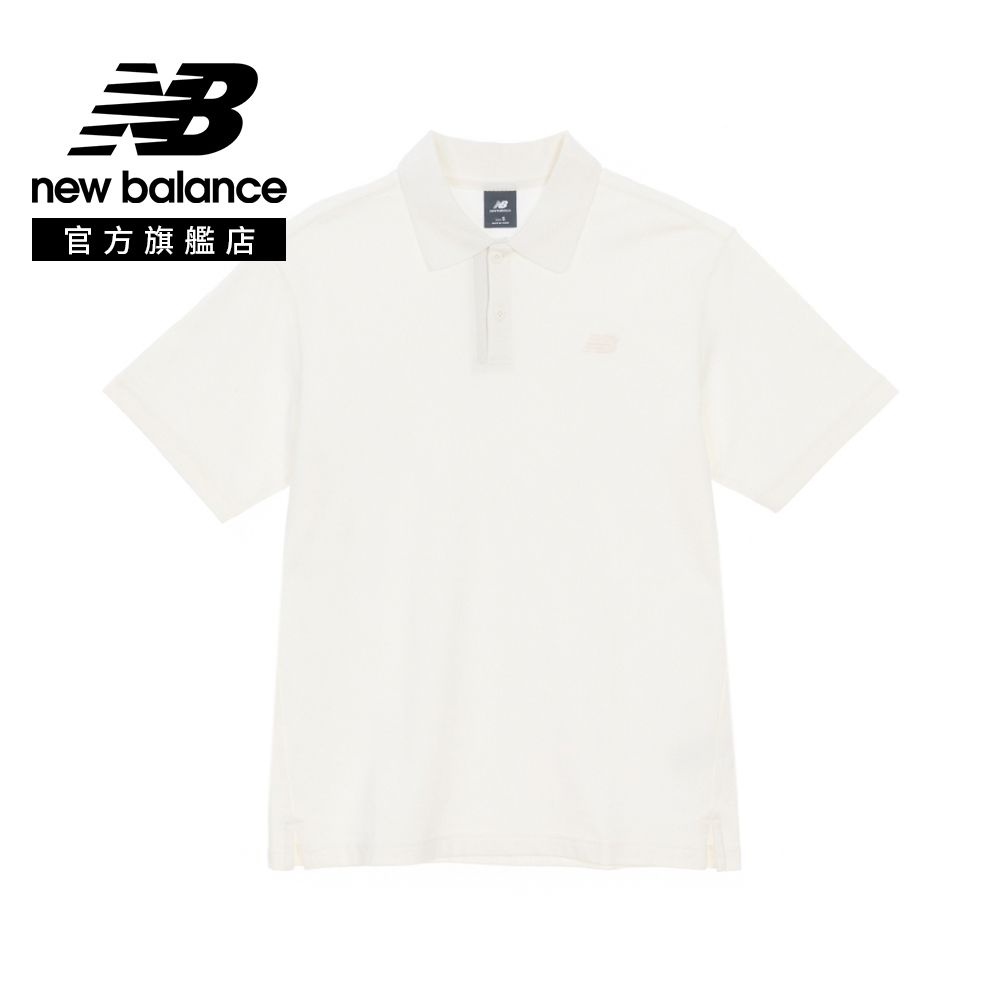 【New Balance】Polo衫短袖上衣_男性_米杏色_MT6186UZCIC