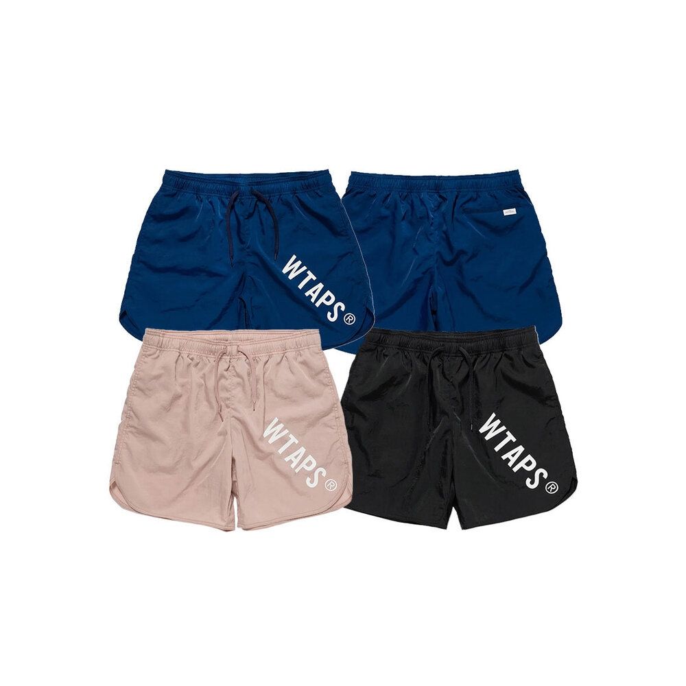 Wtaps Spss2501 Shorts / Nylon 防潑水圓邊機能短褲粉/黑/藍261TQDT