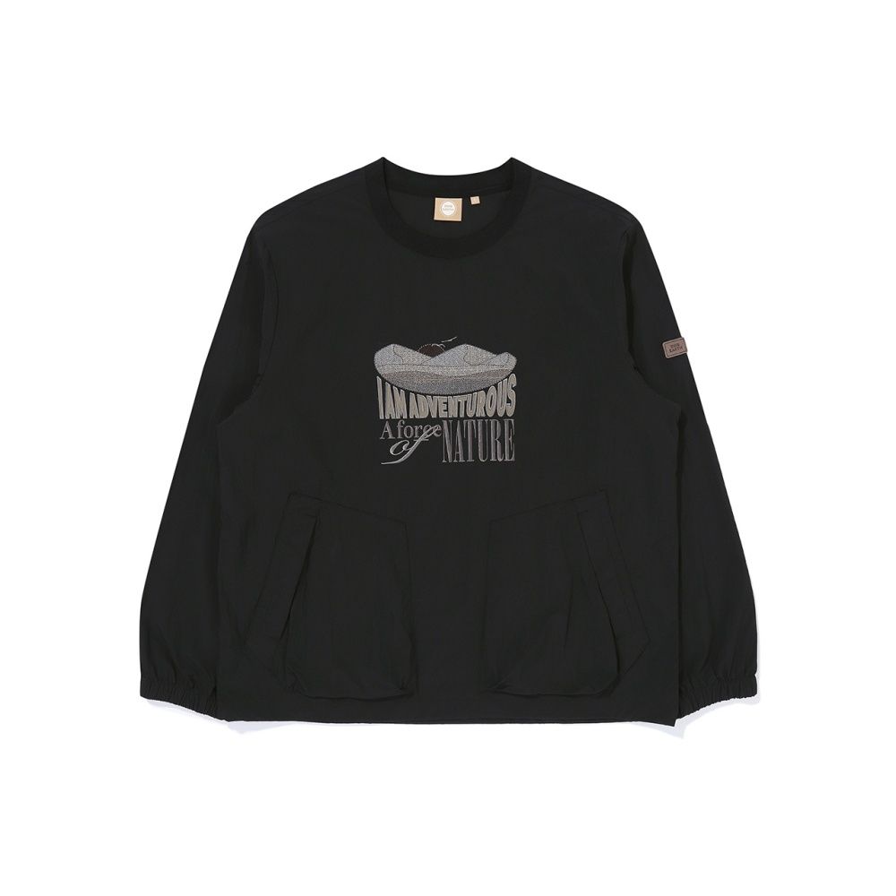 BBC EARTH 男 NATURE WOVEN LONG SLEEVE T-SHIRT 長袖上衣 黑色 BE51MW11M160