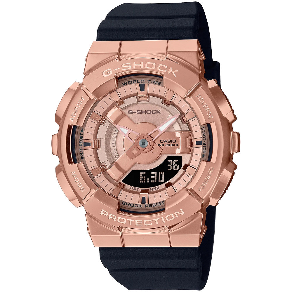 CASIO 卡西歐G-SHOCK x ITZY Lia配戴款金屬色雙顯電子錶週年慶送禮推薦