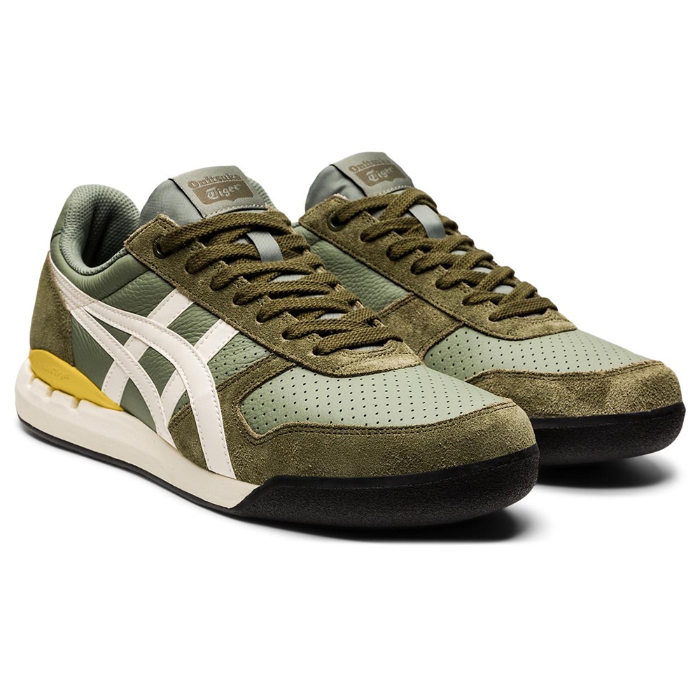Onitsuka Tiger 鬼塚虎 24cm Onitsuka Tiger鬼塚虎-ULTIMATE 81 EX 休閒鞋綠底白邊1183B510