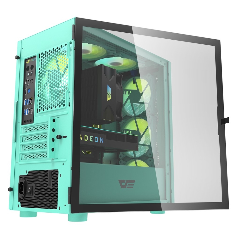 Darkflash mini Darkflash dlh21 pcケース ミントグリーン darkFlash