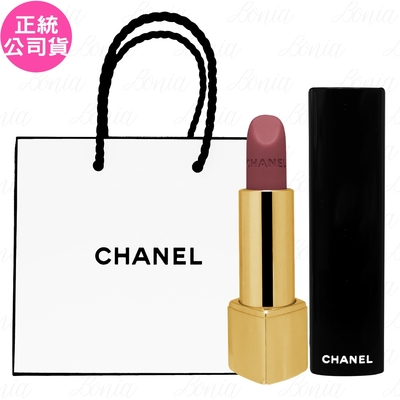 CHANEL香奈兒 CHANEL 香奈兒 超炫耀的絲絨唇膏(#62)(3.5g)+CHANEL 香奈兒 紙袋(公司貨)