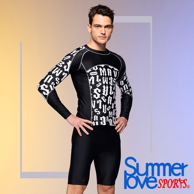 SUMMER LOVE 夏之戀 SPORTS 大男長袖衝浪裝上衣(C24905)