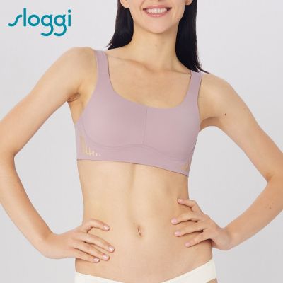 sloggi-GET ACTIVE 簡約時尚運動U領內衣 柔膚粉紅