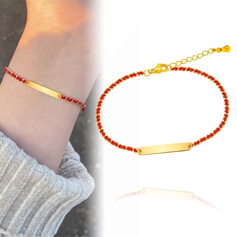 TLH】黃金紅繩手工編織手鍊純金999 金愛永繫約重0.25錢±0.03 | 其他黃金品牌| Yahoo購物中心