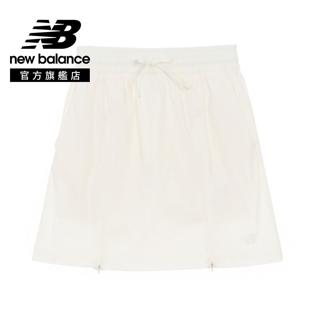 【New Balance】抽繩鬆緊休閒短裙(褲裙)_女性_米杏色_WB61J3ZPCIC