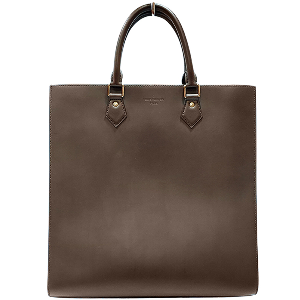 【Louis Vuitton 路易威登 】M80129 經典Sac Plat系列Nomade皮革手提直立方包(絕版展示品)