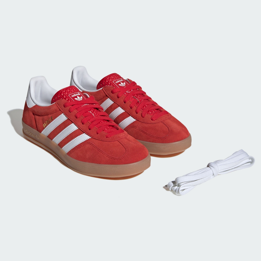 【adidas 愛迪達】 GAZELLE INDOOR 運動休閒鞋 德訓鞋 滑板復古 男鞋/女鞋-Originals JI2063