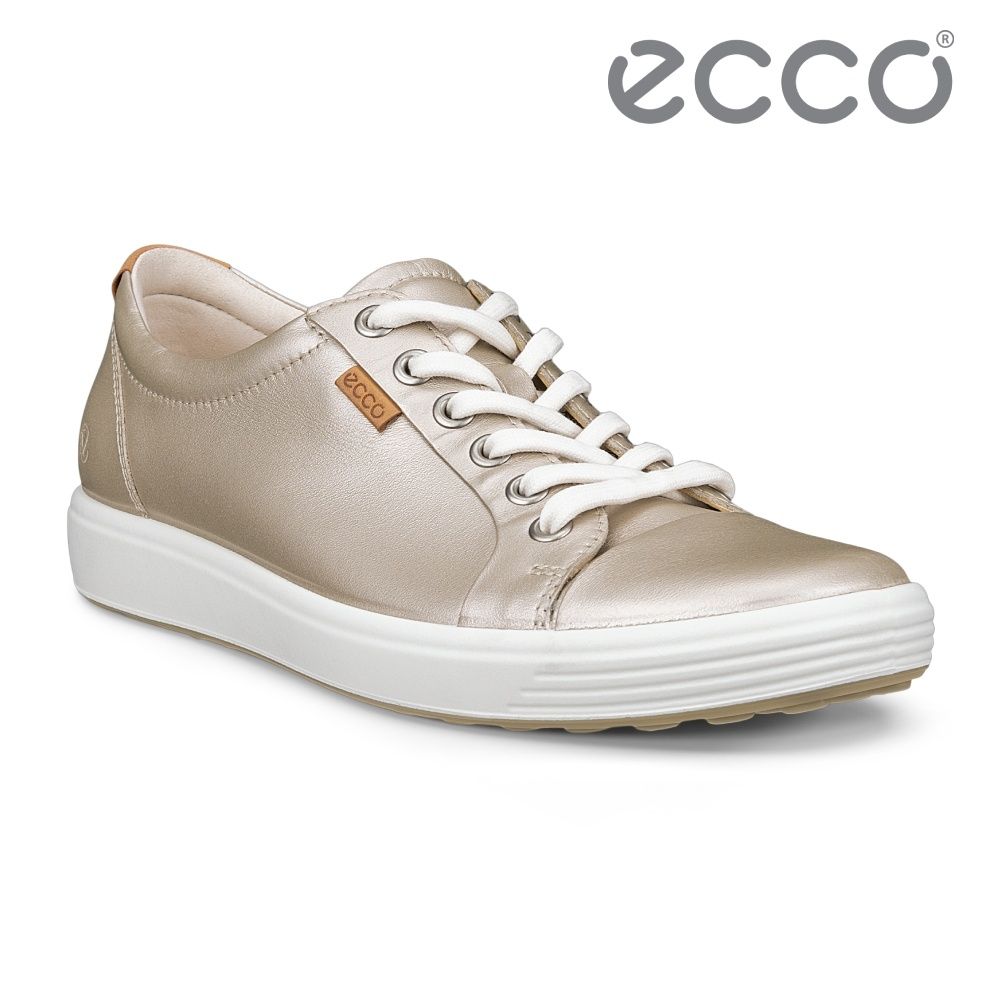 ECCO SOFT 7 W 柔酷經典輕巧休閒鞋 女鞋 金色