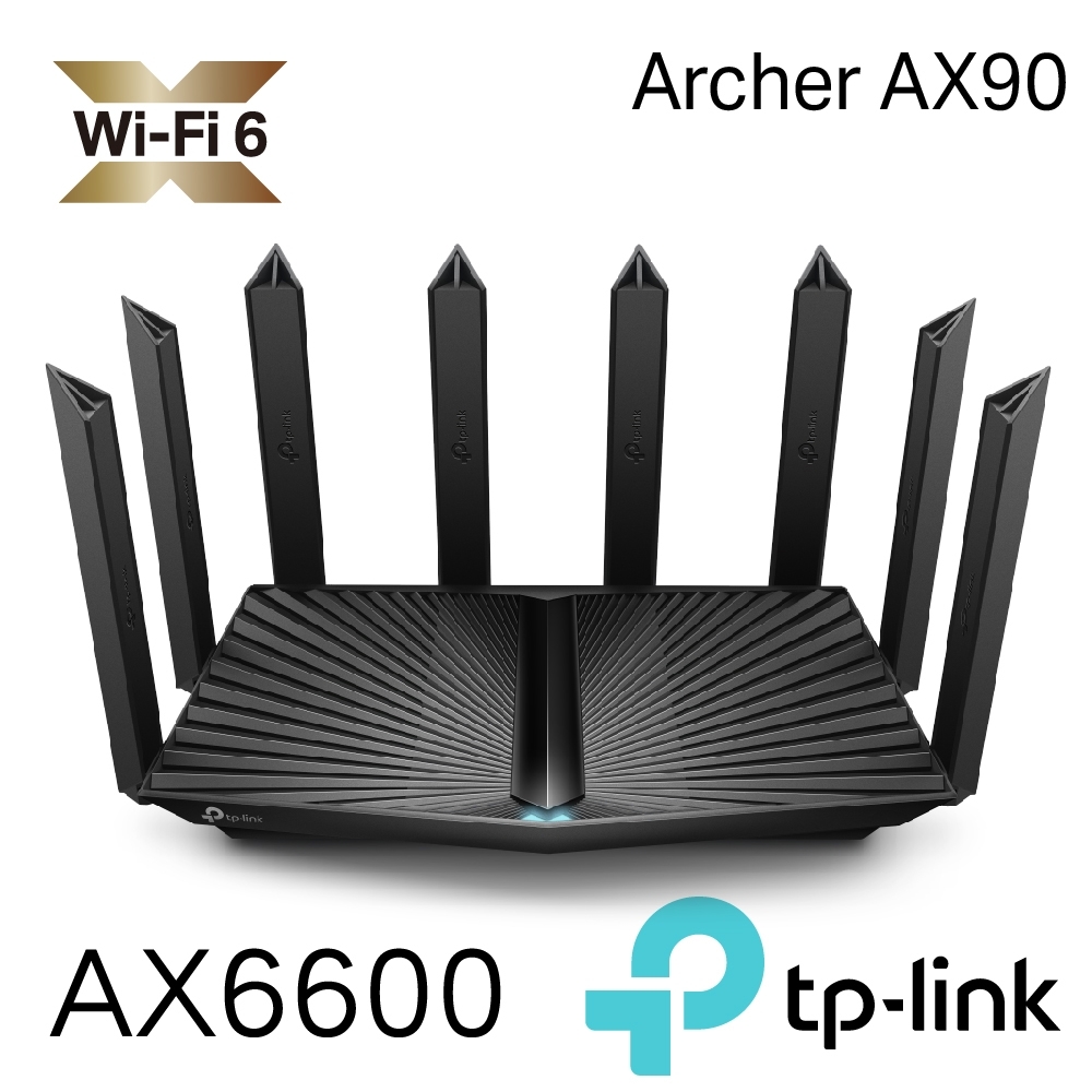 TP-Link Archer AX90 AX6600 wifi 6-802.11ax Gigabit三頻無線網路分享
