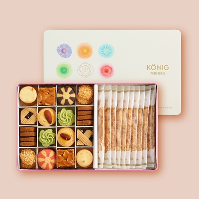 【金格食品】香頌餅乾杏仁派禮盒2盒組