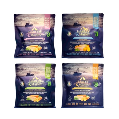 HARLEY&Marley 哈利瑪莉 -1kg 雙魚鮮享｜鱈魚+鱒魚 無穀犬糧
