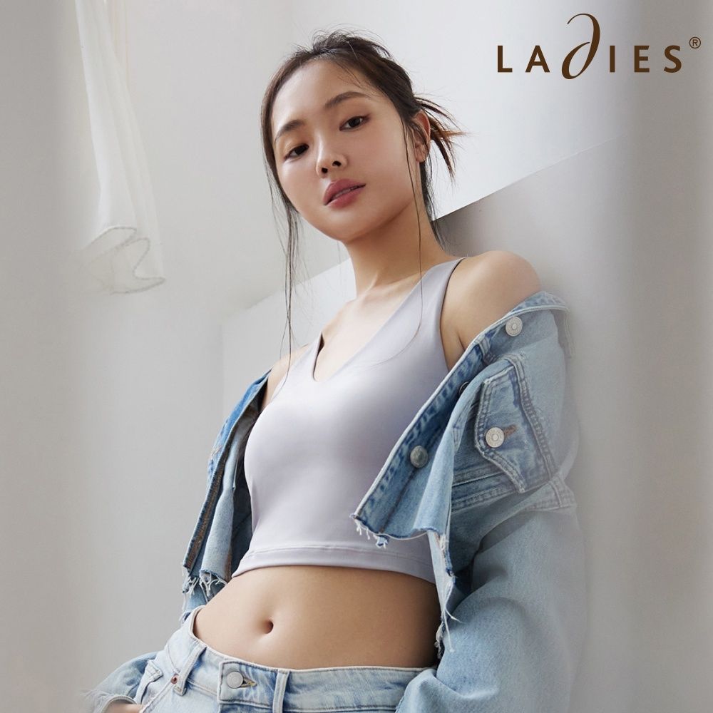 蕾黛絲-Fashion Sport 一件出門BRA TOP M-EL 霜灰｜D21-2613 GI