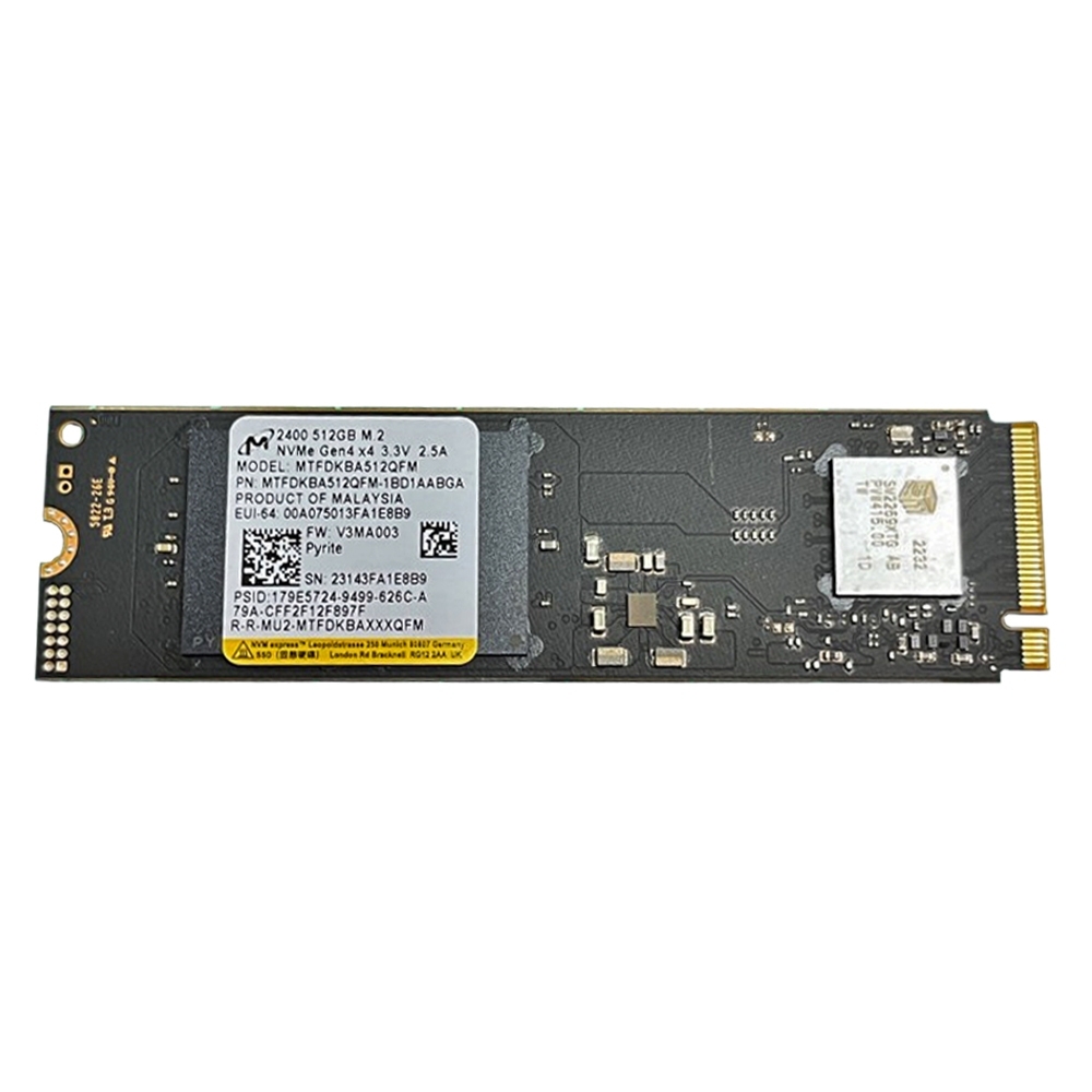 Micron美光2400系列512G M.2 2280 PCIE 固態硬碟(裸裝) | Micron 美光