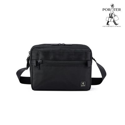 PORTER INTERNATIONAL - 城市行者YOUNGSTER雙層斜背包(M) - 黑