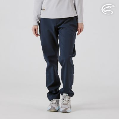 ADISI 女Softshell撥水機能輕量保暖長褲 AP2521019 子夜藍 (XS-XL)｜軟殼 刷毛 搖粒絨 防潑水 超撥水
