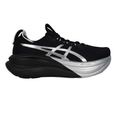 ASICS GEL-NIMBUS 28 PLATINUM 女緩衝慢跑鞋 1012B978-001 黑銀