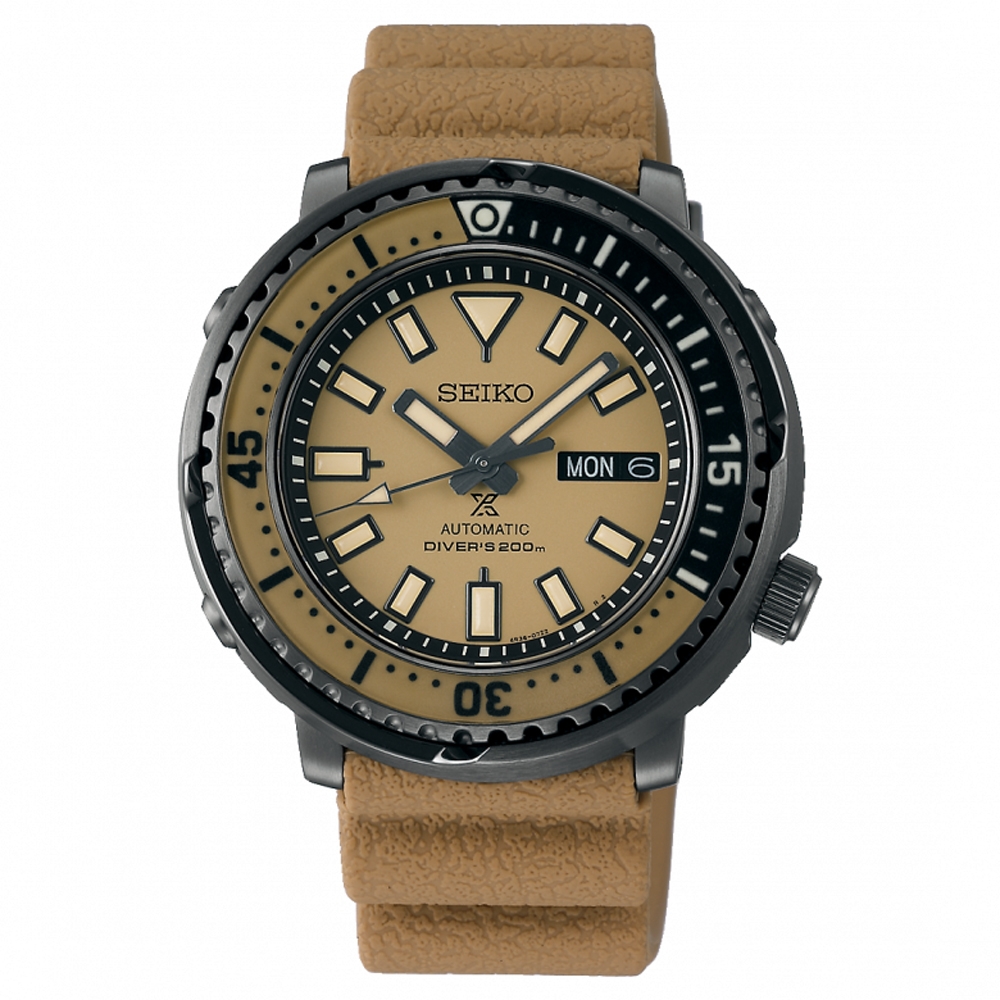 鮪 SEIKO精工Prospex 狩獵軍裝小鮪魚罐頭200米潛水機械錶4R36-08A0Q
