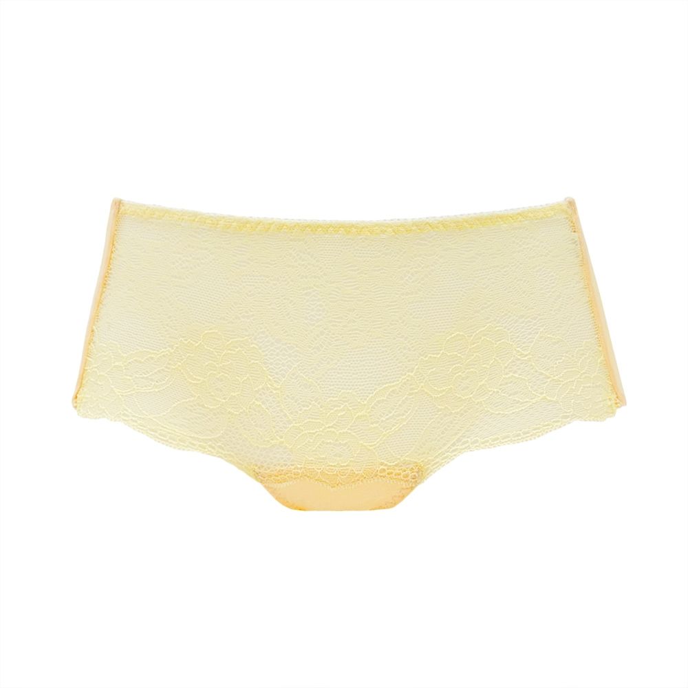 思薇爾 Panty小褲系列蕾絲中低腰平口女內褲(蛋蜜色)