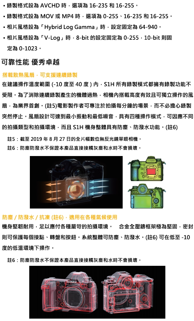 Panasonic國際牌 S1H - 詳情3