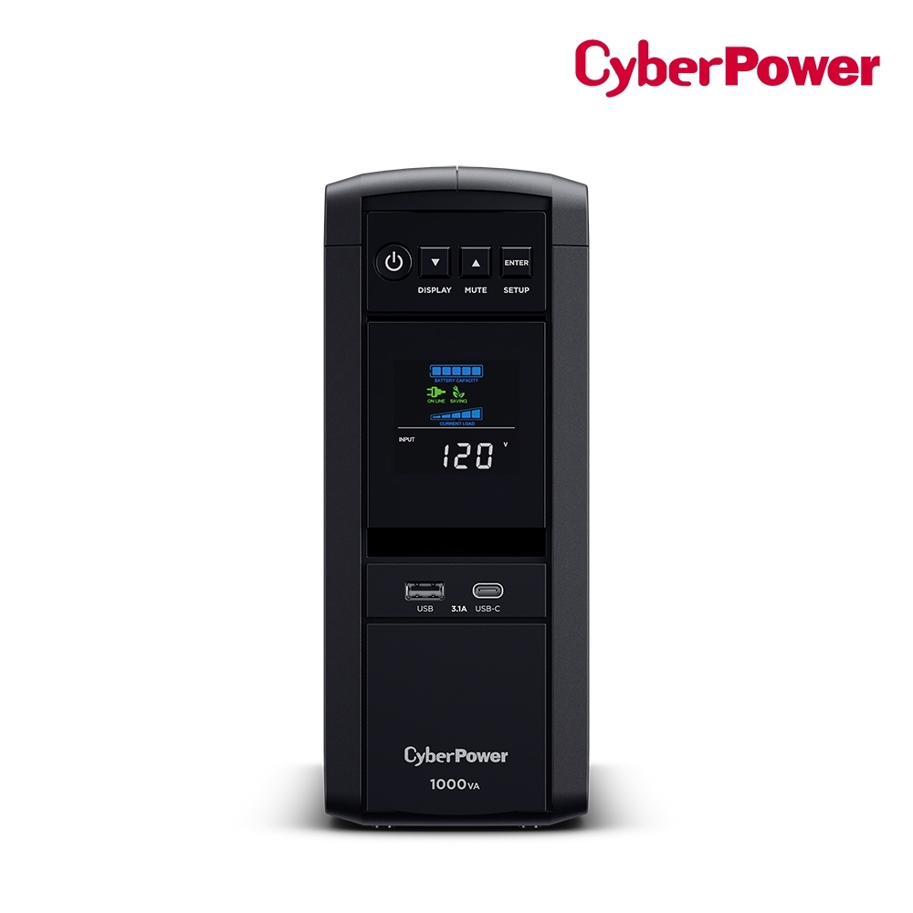 CyberPower 1000VA 在線互動式PFC正弦波不斷電系統 CP1000PFCLCDa
