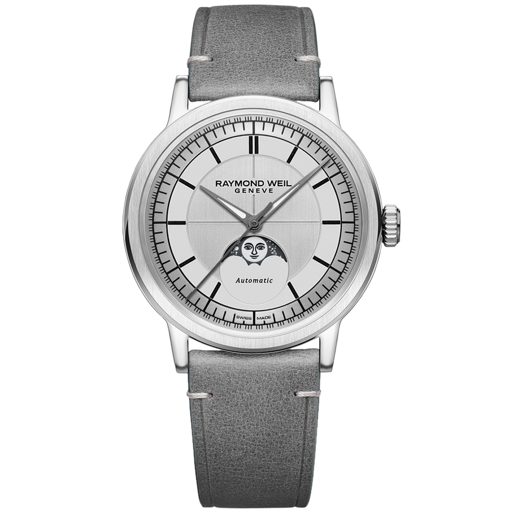Raymond Weil 蕾蒙威 Millesime系列 月相機械腕錶 推薦 送禮 畢業禮物 39.5mm/2945-STC-65001