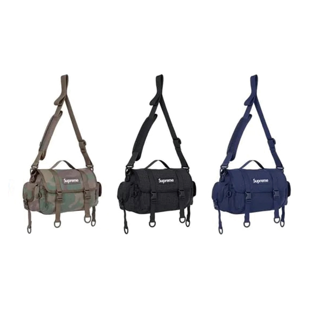 Supreme 24SS Mini Duffle Bag 圓筒包深藍/黑色/迷彩旅行袋側背包