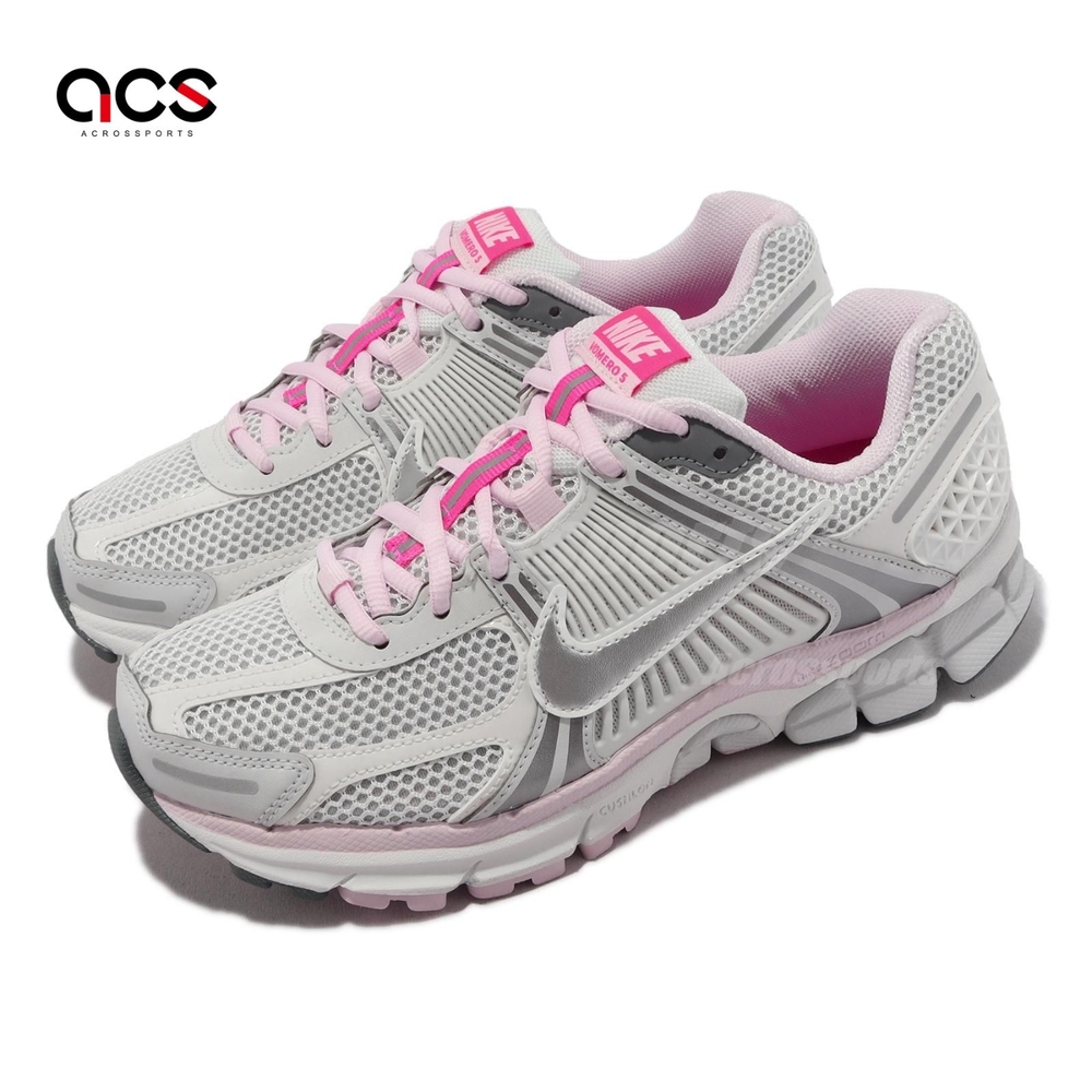 Nike 休閒鞋Wmns Zoom Vomero 灰粉紅520 女鞋情侶鞋復古FN3695-001