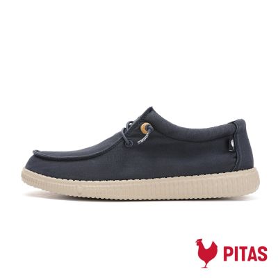 【PITAS】男鞋 WP150 WALLABI WASHED 超輕量懶人鞋 (PI2448-047 幽潮深藍)