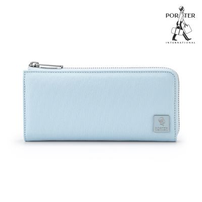 PORTER INTERNATIONAL - 復古品味MORI長夾 - 輕霧藍