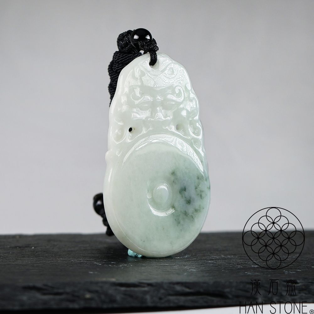 漢石齋】天然翡翠A貨福貝玉佩吊墜飄花種(34*56*5mm) | 漢石齋| Yahoo
