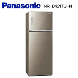 Panasonic國際牌  422公升 無邊框玻璃雙門冰箱 NR-B42