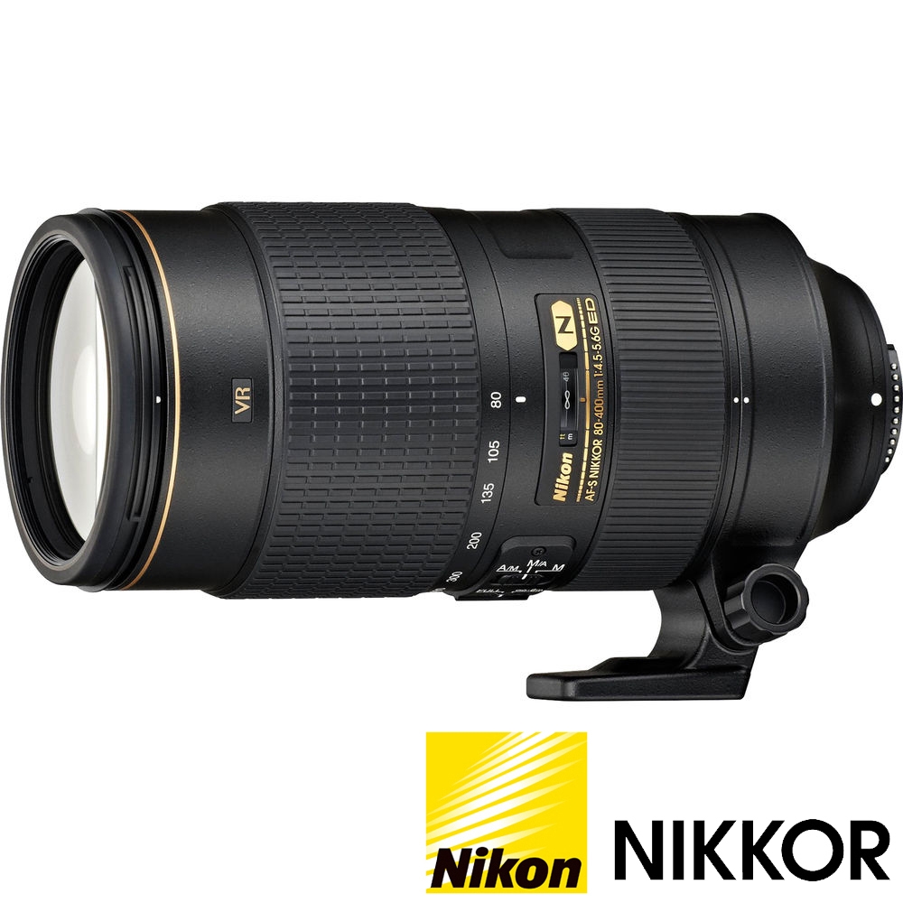 NIKON AF-S NIKKOR 80-400mm F4.5-5.6 G ED VR (公司貨) 望遠變焦鏡頭