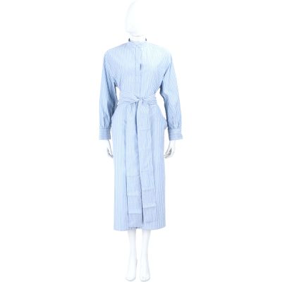 MAX MARA-’S Max Mara CELESTE 藍白條紋綁帶襯衫洋裝 連身裙