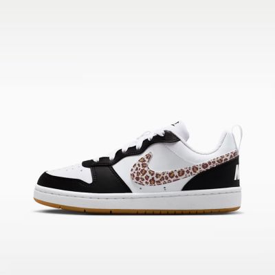 Nike 耐吉 Court Borough Low CH GS [IR0566-001] 大童 休閒鞋 豹紋 白黑