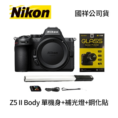 Nikon Z5II BODY 單機身 Z5M2+樂士歐 Q508A LED 補光燈+鋼化貼 (公司貨)