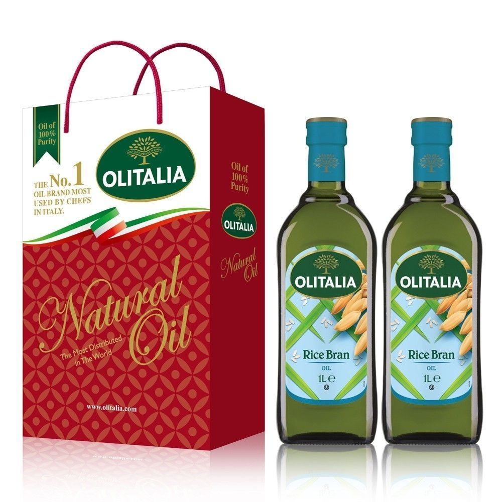 Olitalia奧利塔 玄米油禮盒組1000mlx2瓶