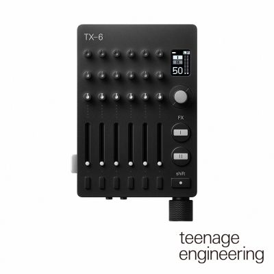 【teenage engineering】TX-6 立體聲混音器 (黑色/銀色) 公司貨
