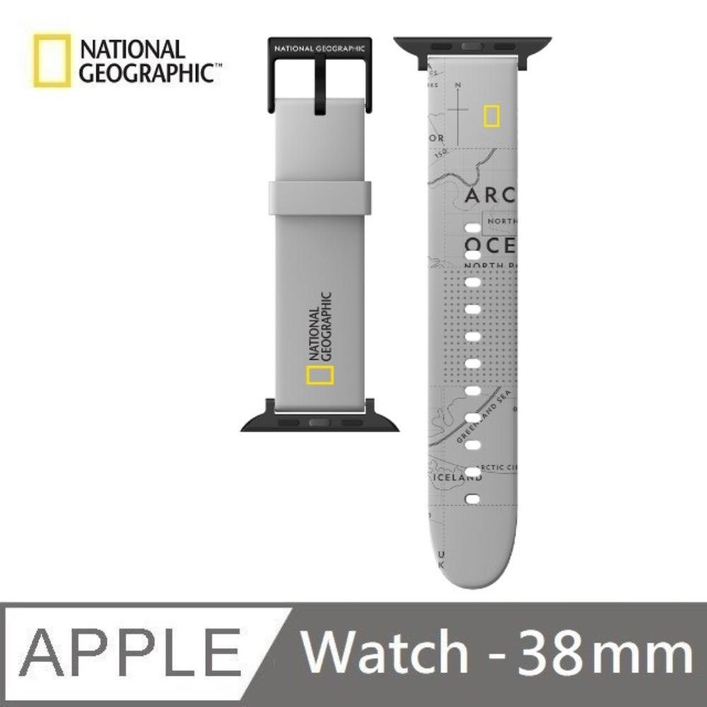 National Geographic 國家地理 Apple Watch 矽膠錶帶 38mm - 灰色