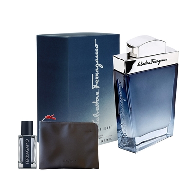 FERRAGAMO】藍色經典男性淡香水100ml(贈收納包+隨機小香乙瓶