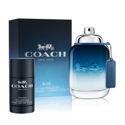COACH時尚藍調淡香水60ml(贈隨機體香膏75g)