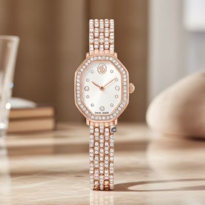 SWAROVSKI 施華洛世奇 Dextera Octagon 永恆優雅璀璨腕錶-32x23mm (5749449)