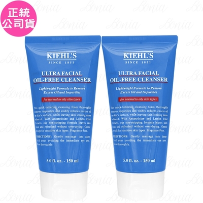 Kiehls契爾氏 Kiehl s 契爾氏 冰河保濕無油清爽潔面慕斯(150ml)*2(公司貨)